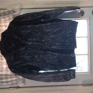 100% John Blair mens leather jacket
